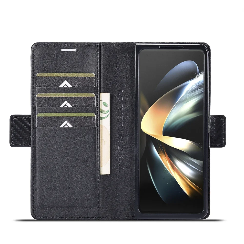 Luxury Carbon Fiber PU Leather - Bifold Leather Wallet review and price