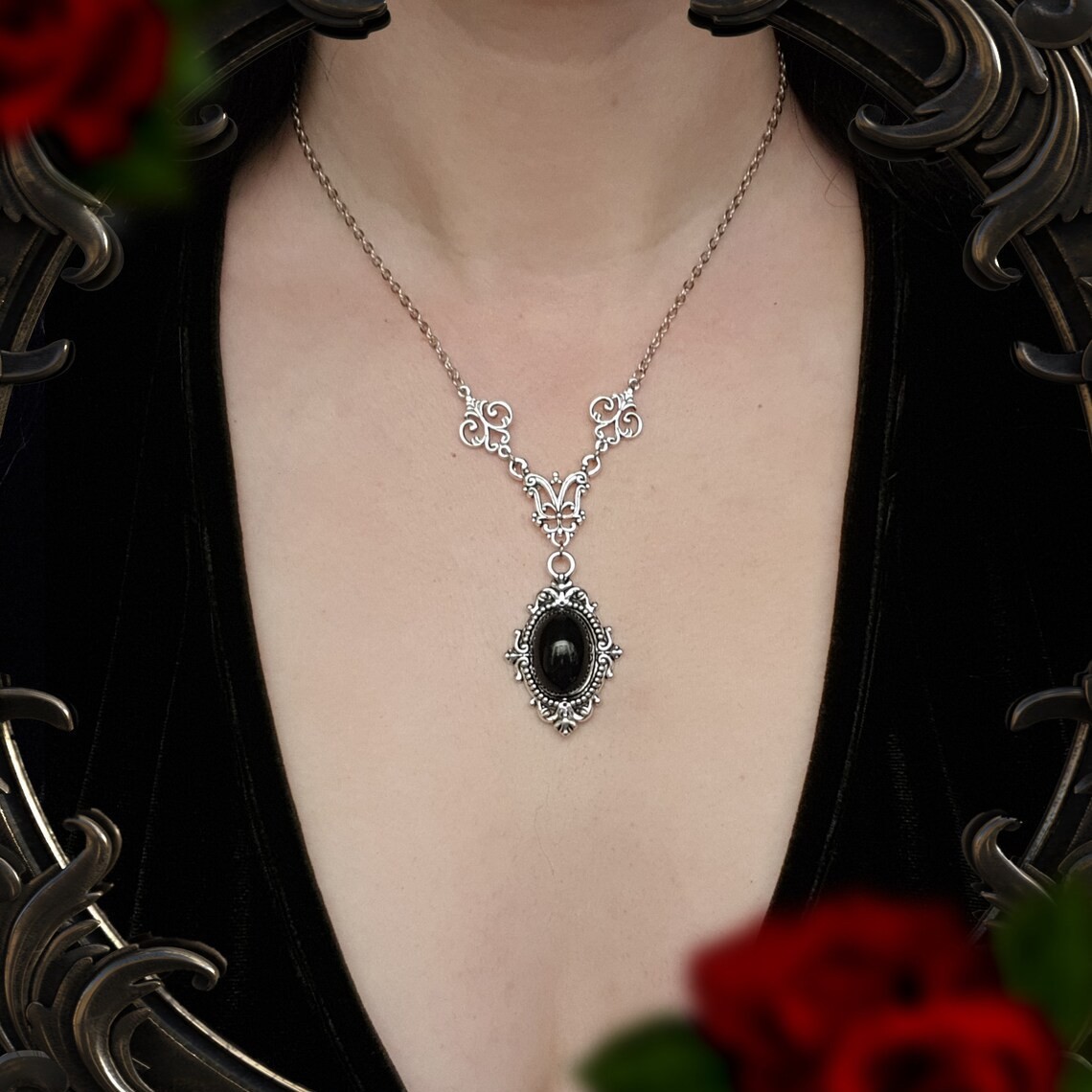 Vampire Cameo Necklace,Blood C - Men'S Victorian Accessories review and price