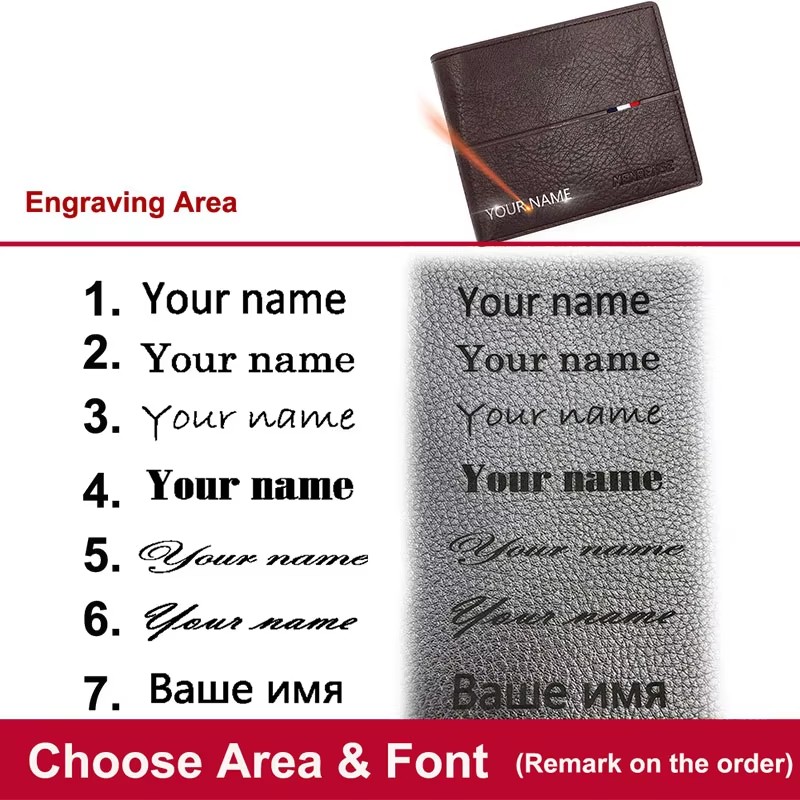 Name Engraving Short Men's Wal - Coin Holder Men review and price
