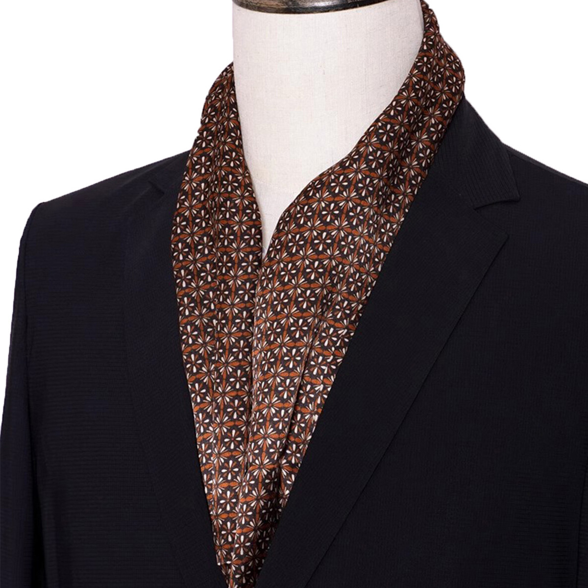 New Men's Stripe Silk Scarf Ho - Men Accessories For Neck review and price
