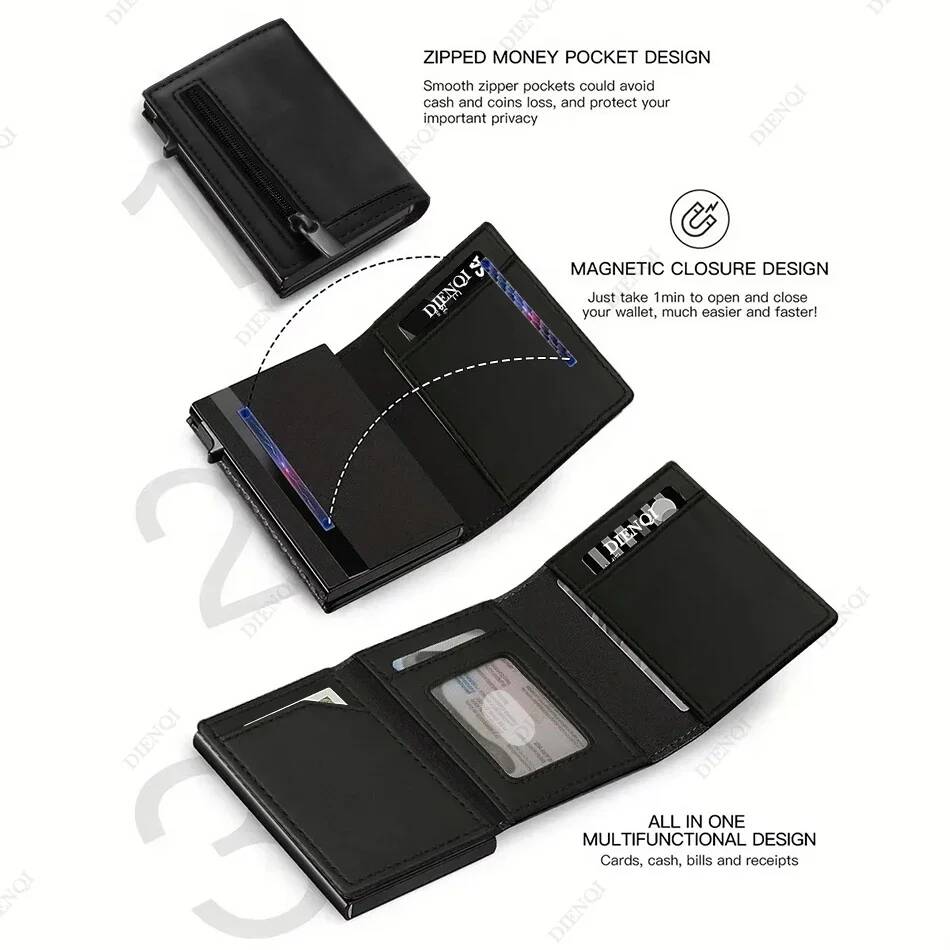 OUIO Rfid Credit Card Holder W - Coin Holder Men review and price