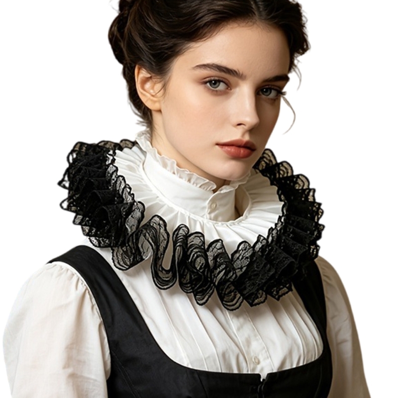 Victorian Layered Lace Ruffle  - Men'S Victorian Accessories review and price