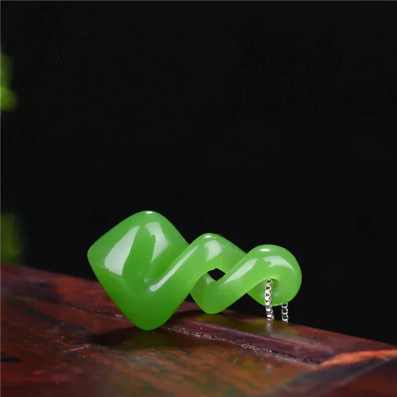 Natural Hetian Jade Green Colo - Men Accessories Hand review and price