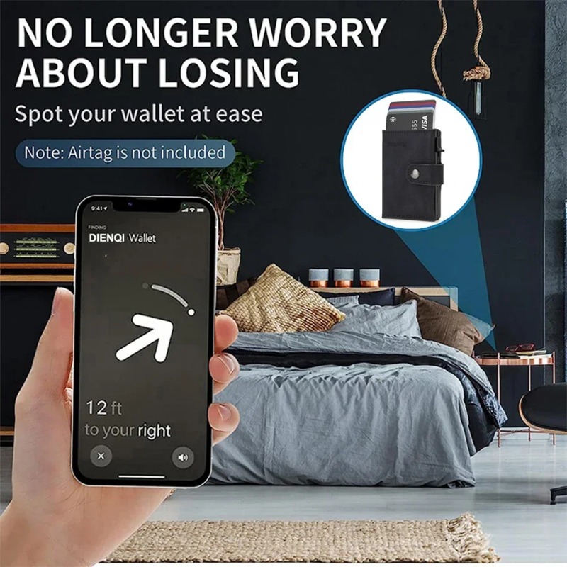 2PCS Vintage PU RFID Blocking  - Coin Holder Men review and price