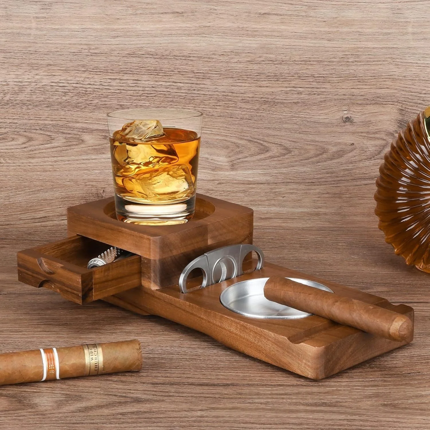 Luxury Cigar Accessories Box w - Cigar Cutter Set review and price
