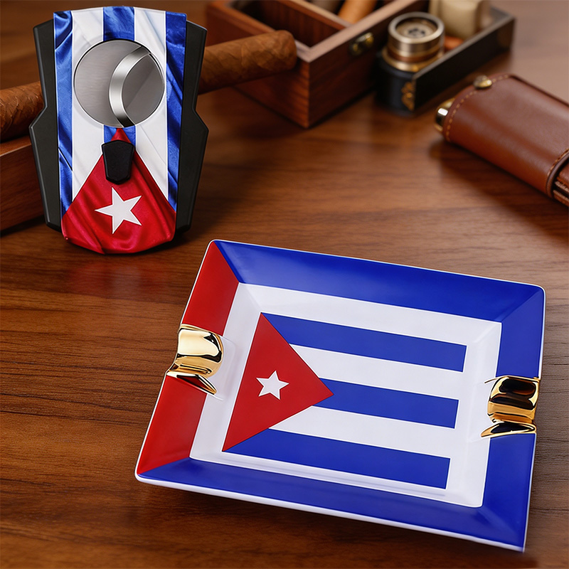 Cigar Set with Cuban Flag, Sta - Cigar Cutter Set review and price