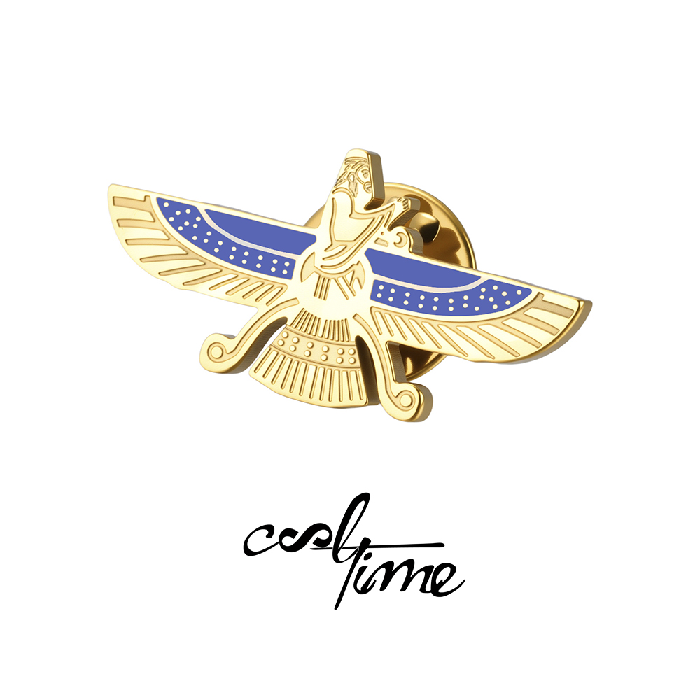 CoolTime Faravahar Pin Badge B - Men Accessories Brooch review and price