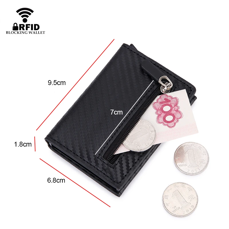 RFID Blocking Card Wallet Magn - Coin Holder Men review and price