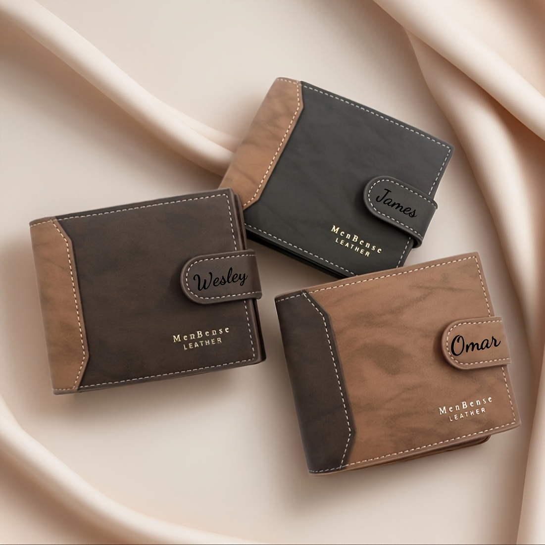 Custom Name Fashion Frosted Le - Bifold Leather Wallet review and price