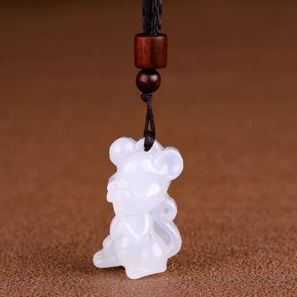 Natural Afghan White Jade Chin - Men Accessories Hand review and price