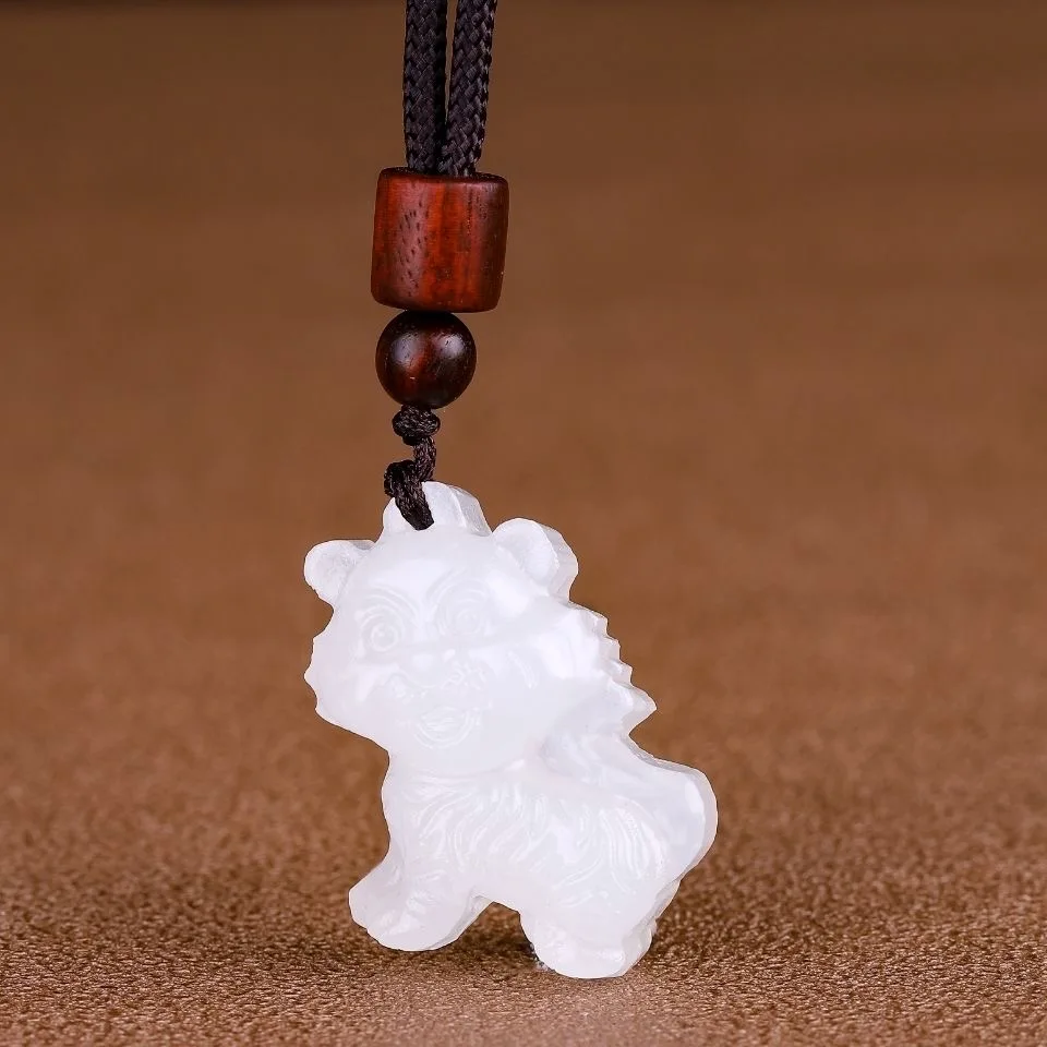 Natural Afghan White Jade Chin - Men Accessories Hand review and price