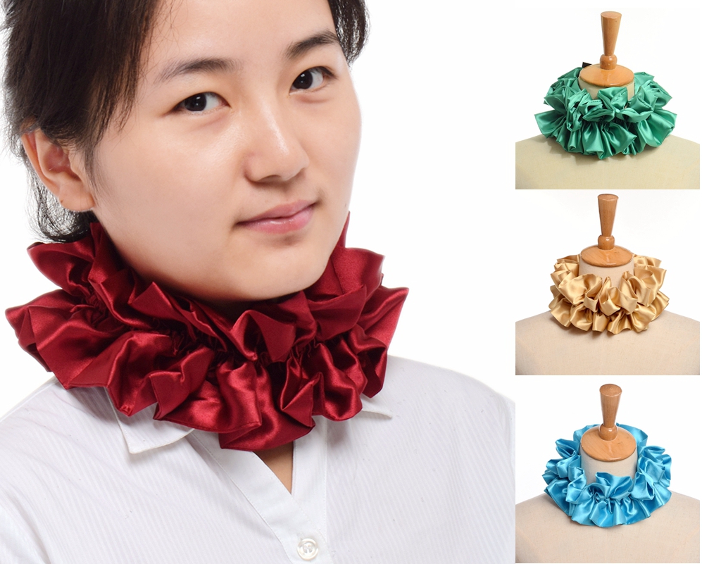 Clown Cosplay Satin Ruffled Ne - Men'S Victorian Accessories review and price
