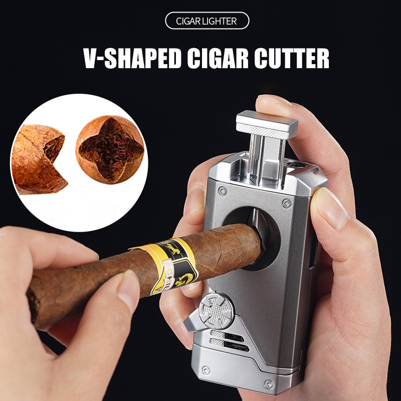 Multi-Function Cigar Lighter S - Cigar Cutter Set review and price