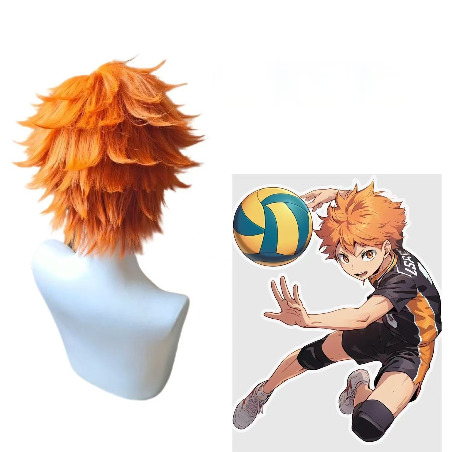Hinata Shoyo Cosplay Wig Brigh - Men'S Volleyball Accessories review and price