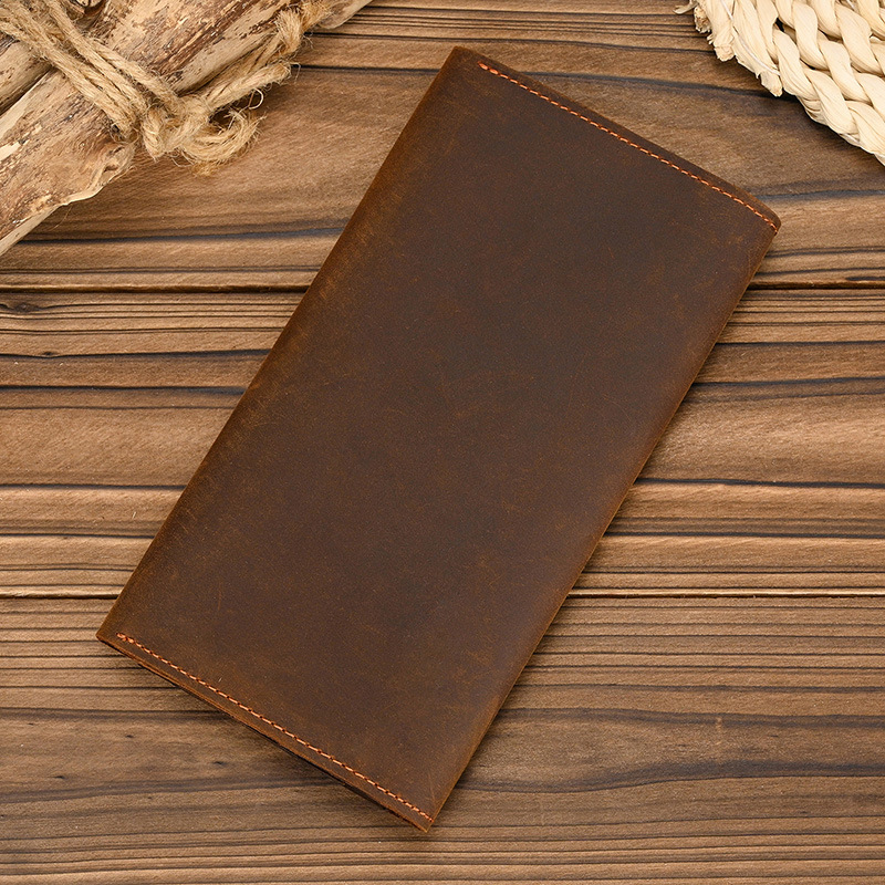 Men's Crazy Horse Leather Long - Coin Holder Men review and price