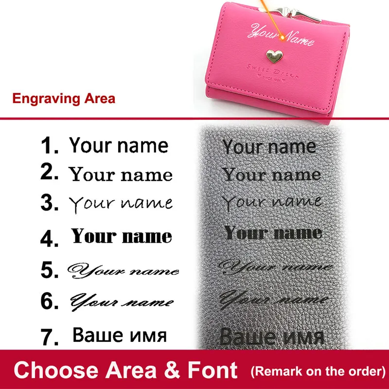 New Short Women Wallets Name E - Coin Holder Men review and price