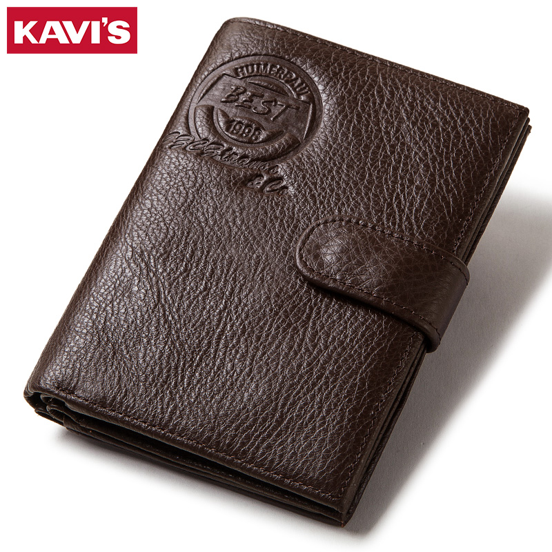 KAVIS Genuine Leather Wallet M - Coin Holder Men review and price