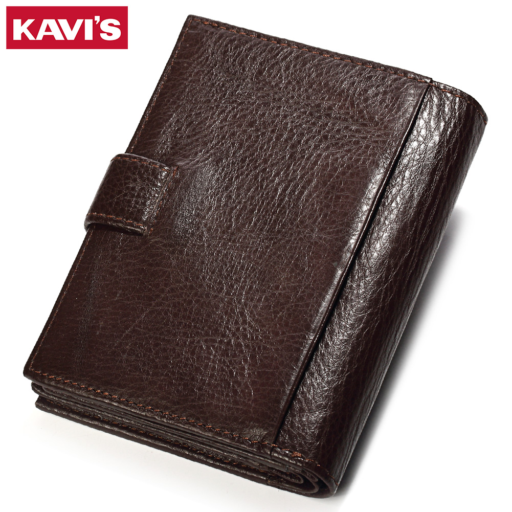 KAVIS Genuine Leather Wallet M - Coin Holder Men review and price