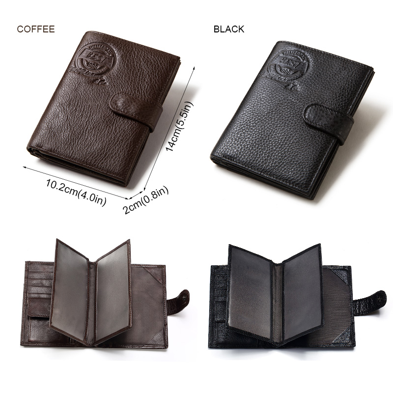 KAVIS Genuine Leather Wallet M - Coin Holder Men review and price