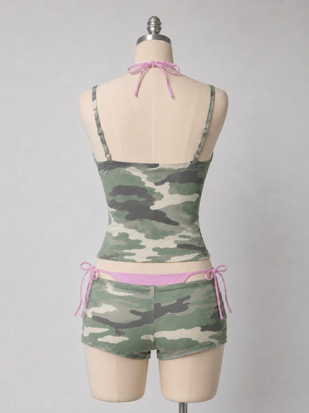 Y2K retro camouflage two-piece - Men Accessories For Neck review and price